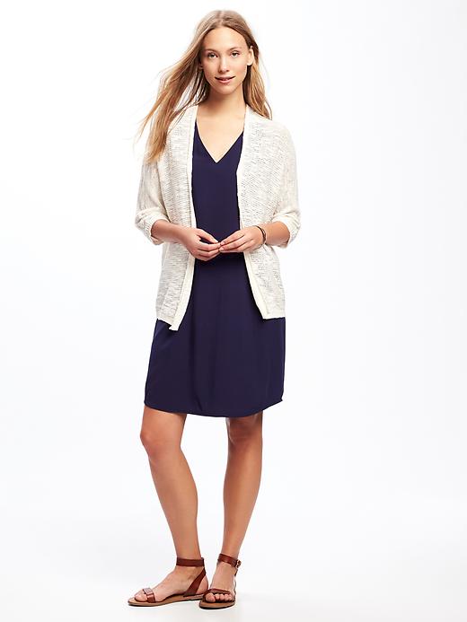 Image number 3 showing, Dolman-Sleeve Open-Front Cardi for Women