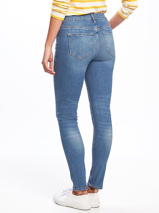 View large product image 2 of 3. Mid-Rise Distressed Rockstar Jeans for Women