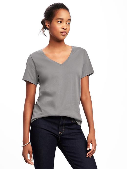 Image number 1 showing, EveryWear V-Neck Tee for Women