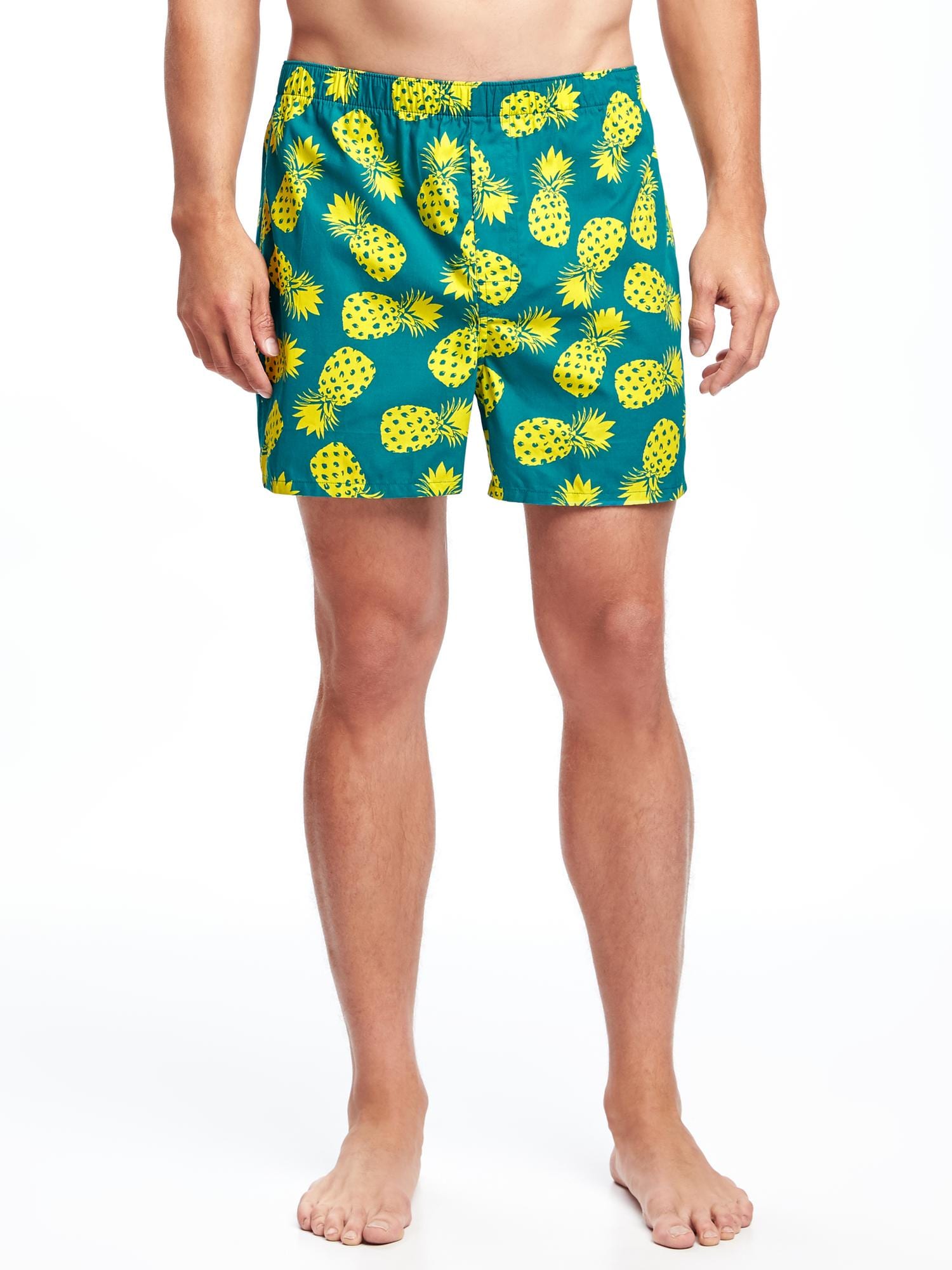 View large product image 1 of 1. Patterned Poplin Boxers for Men