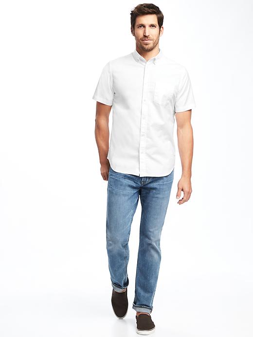 Image number 3 showing, Clean-Slate Built-In Flex Everyday Oxford Short-Sleeve Shirt