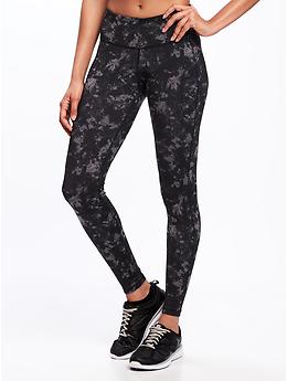 Mid-Rise Compression Leggings for Women