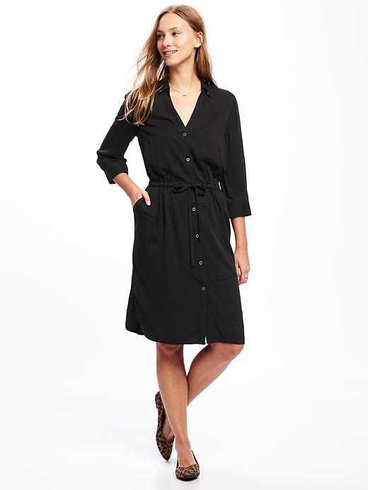 View large product image 1 of 1. Utility Shirt Dress for Women