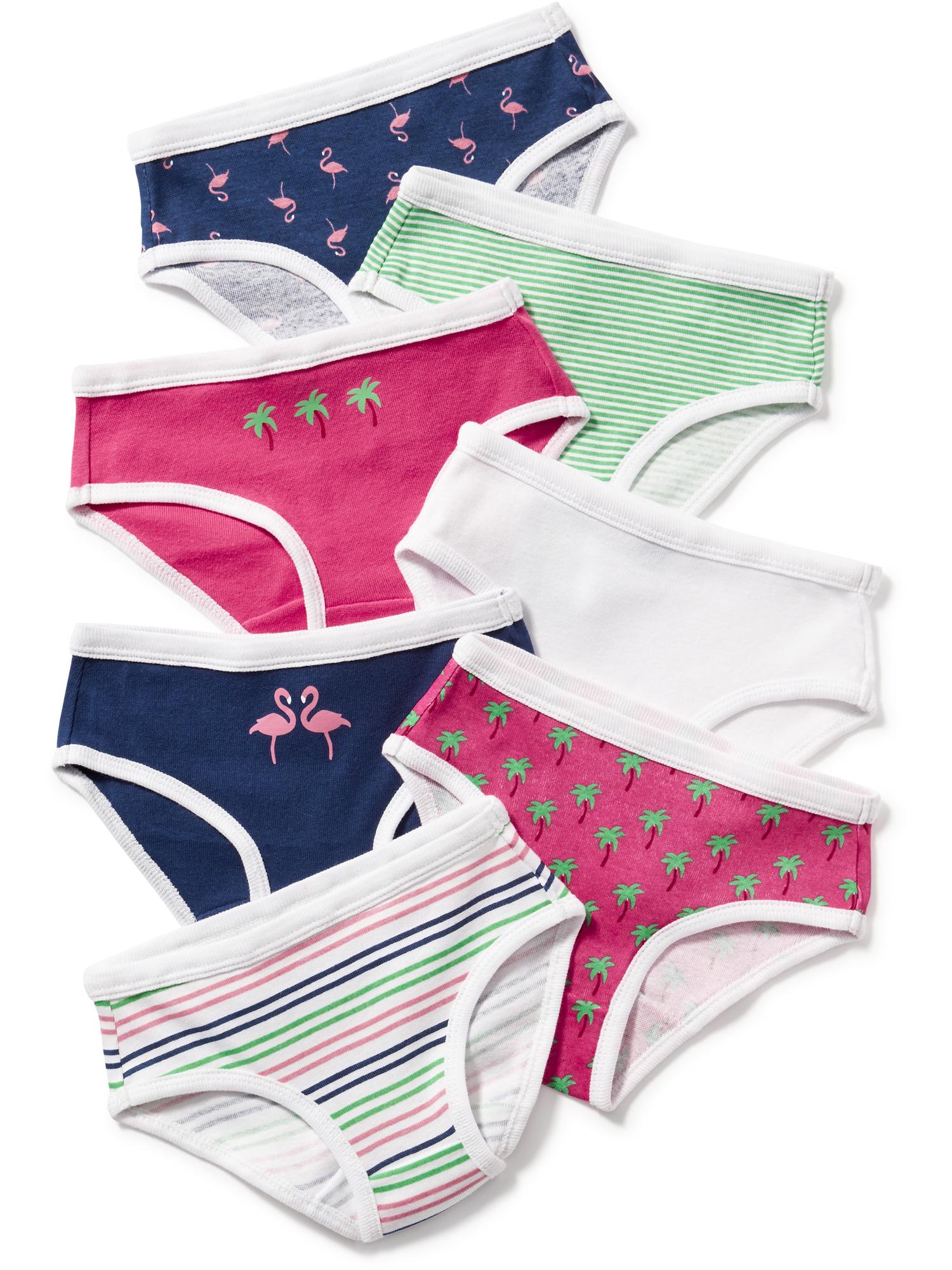 Bikini-Underwear 7-Pack For Toddler Girls