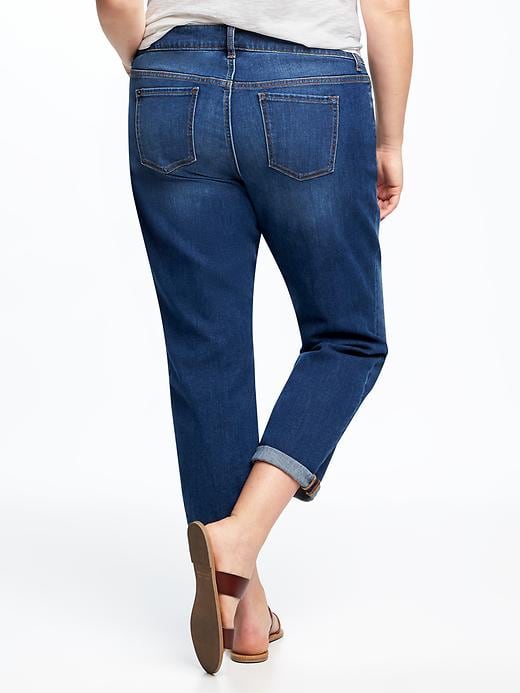 View large product image 2 of 2. Eco-Friendly Boyfriend Skinny Plus-Size Jeans