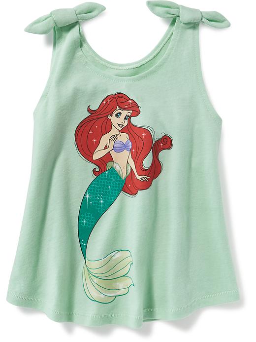 View large product image 1 of 1. Disney&#169 Little Mermaid Tie-Shoulder Tank for Toddler