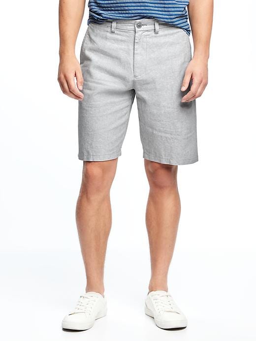 View large product image 1 of 2. Slim Linen-Blend Shorts for Men (10")