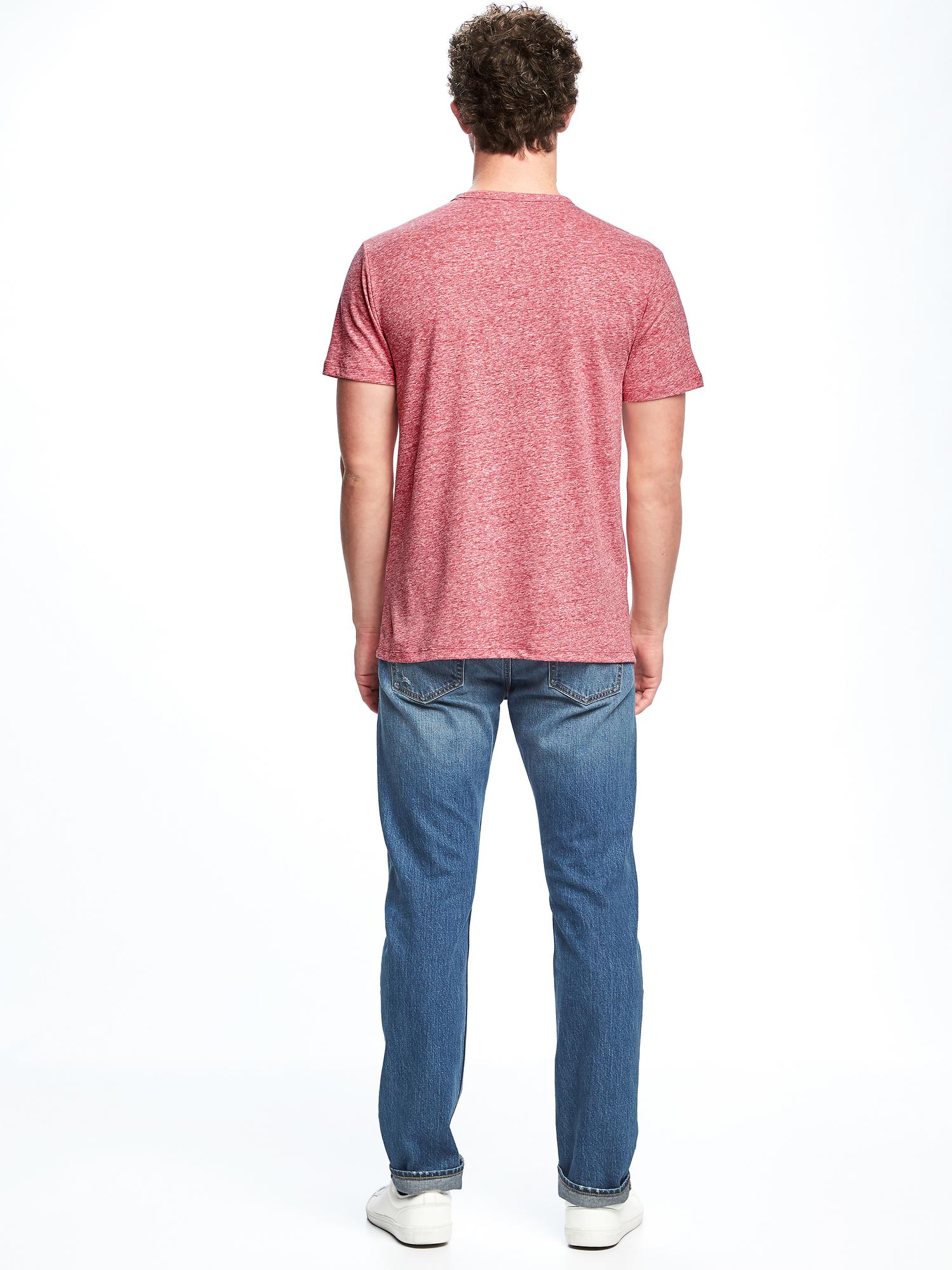 Linen-Blend Pocket Tee for Men | Old Navy