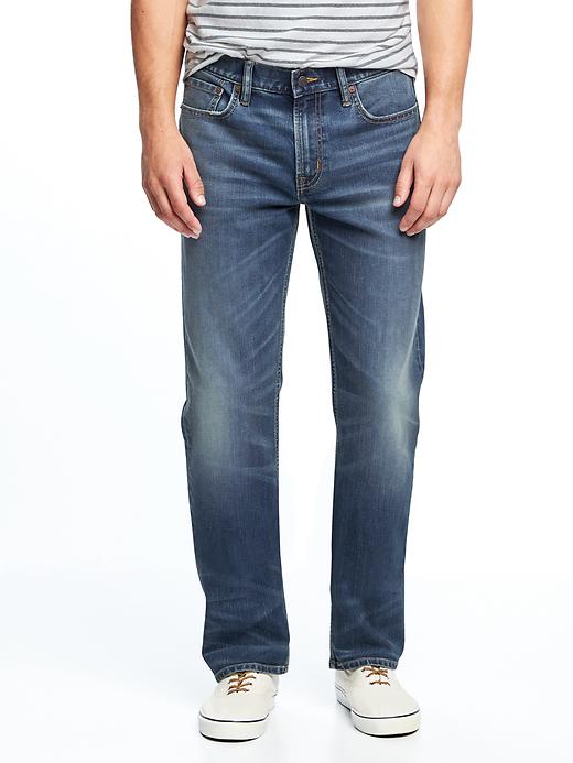View large product image 1 of 2. Straight Coolmax&#174 Core Built-In Flex Jeans For Men