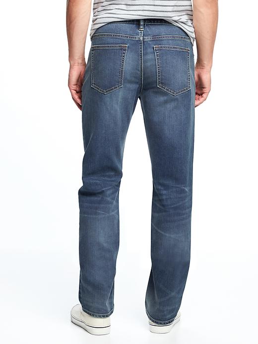View large product image 2 of 2. Straight Coolmax&#174 Core Built-In Flex Jeans For Men