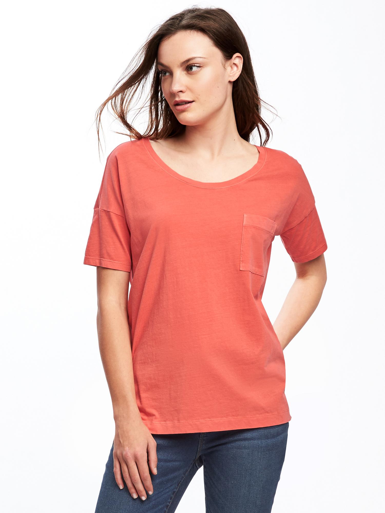 Boyfriend Pocket Tee for Women Old Navy