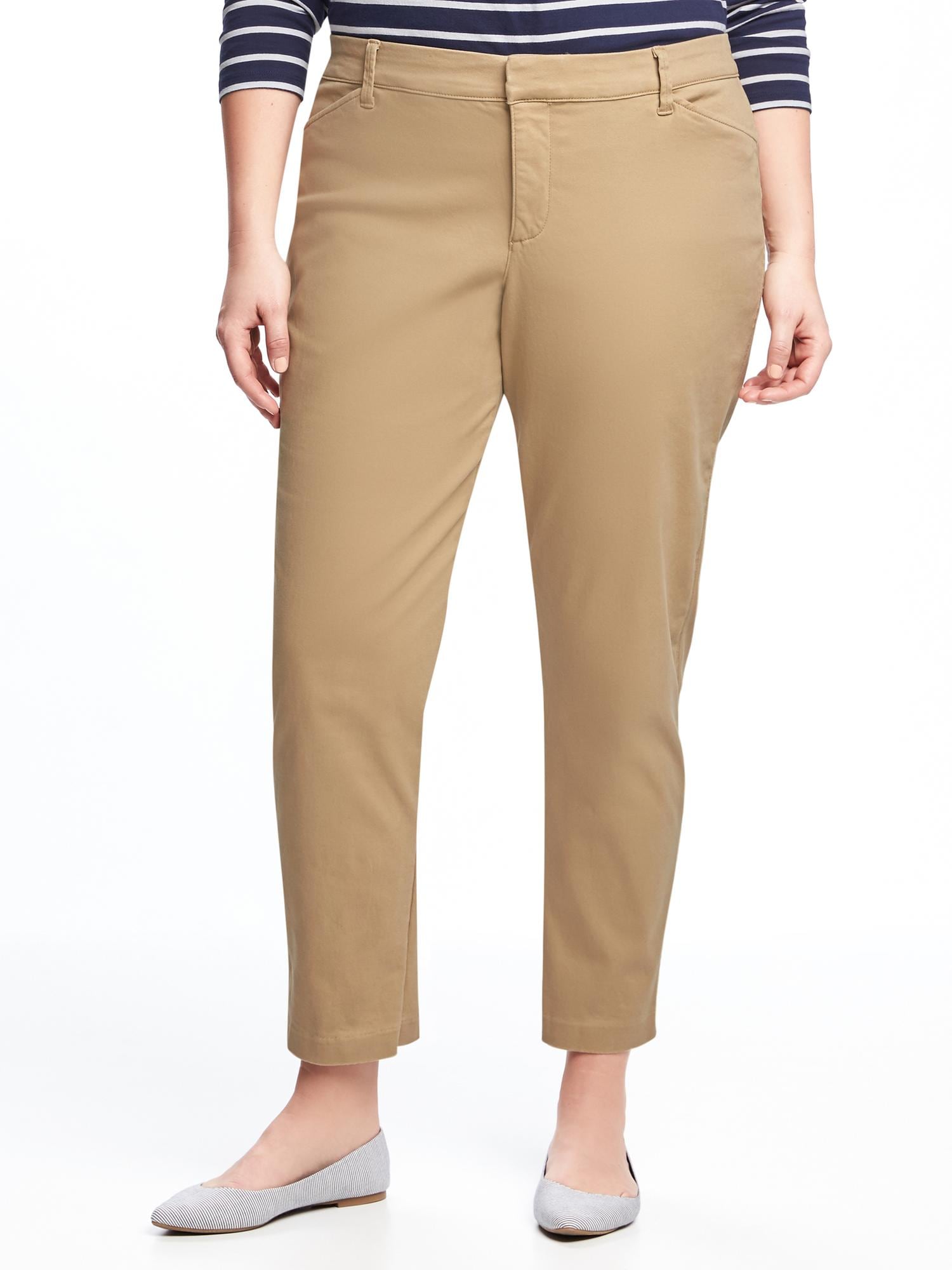 Mid-Rise Secret-Slim Pockets Plus-Size Pixie Ankle Pants