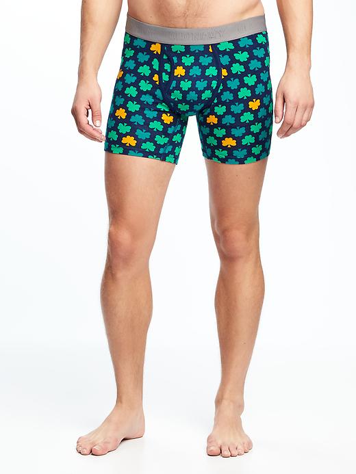 Soft-Washed Printed Boxer Briefs For Men | Old Navy