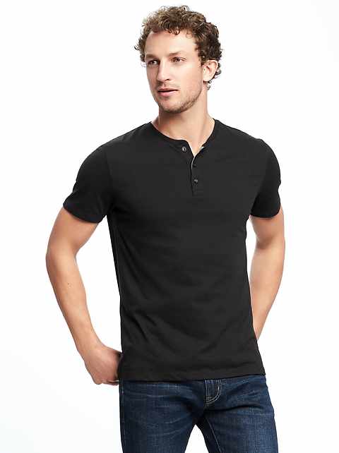 cheap men's henley shirts