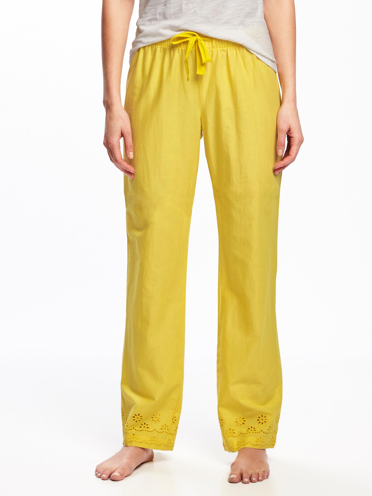 Poplin Sleep Pants for Women Old Navy