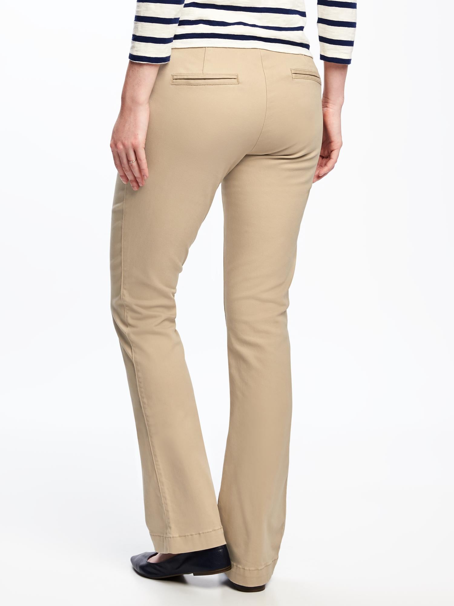 Maternity FullPanel Everyday BootCut Khakis Old Navy