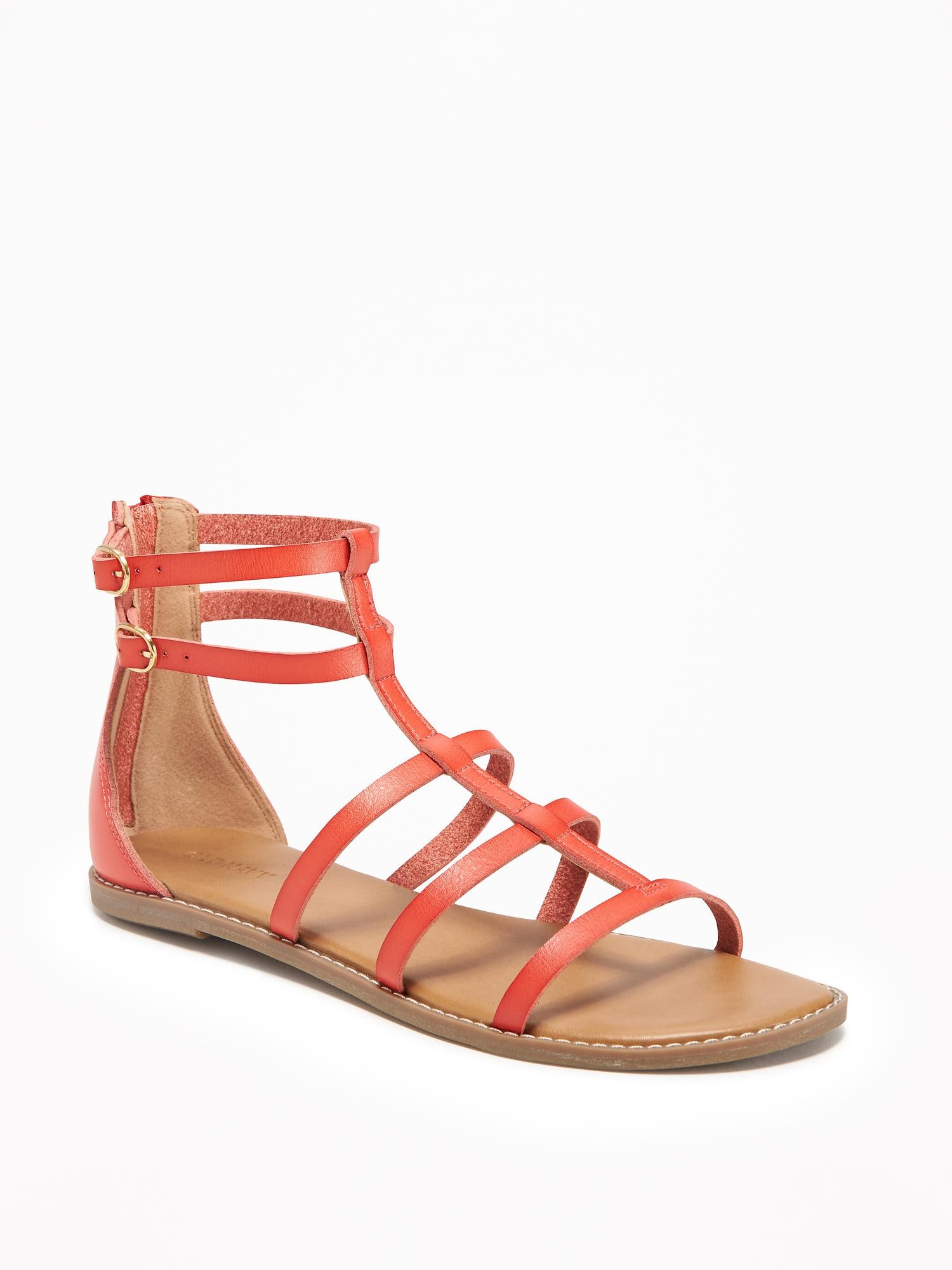 Zip back 2025 gladiator sandals