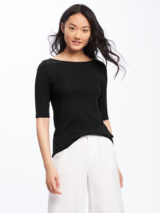 Image number 1 showing, Classic Ballet-Back Tee for Women