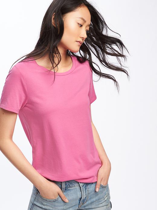 Image number 4 showing, EveryWear Crew-Neck Tee for Women