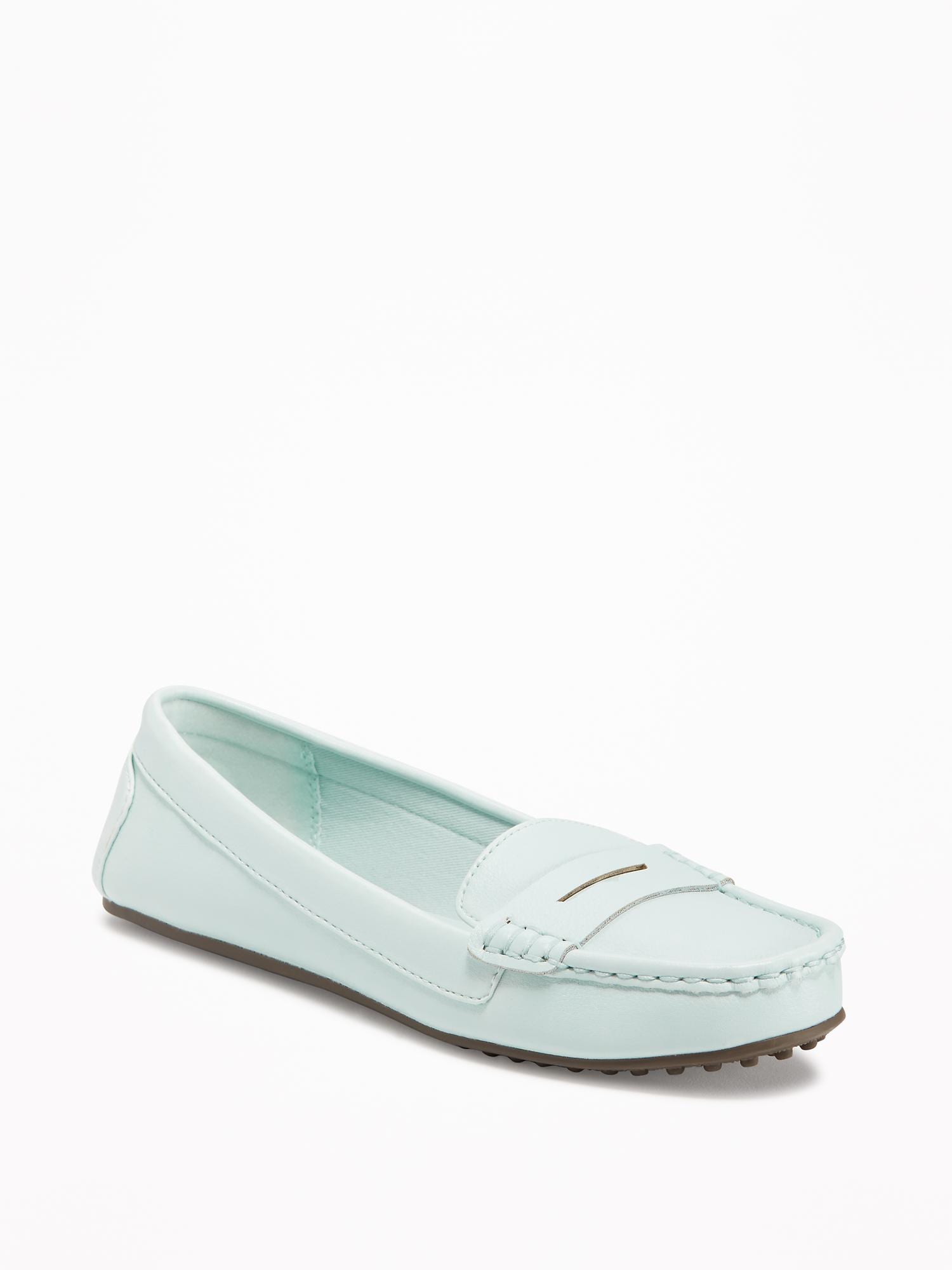 Faux Leather Moccasins for Women Old Navy