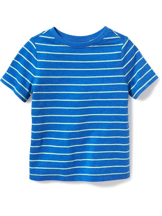 View large product image 1 of 1. Striped Crew-Neck Tee for Toddler Boys