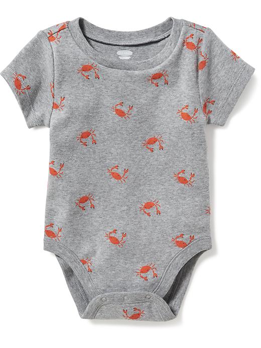 View large product image 1 of 1. Patterned Jersey Bodysuit for Baby