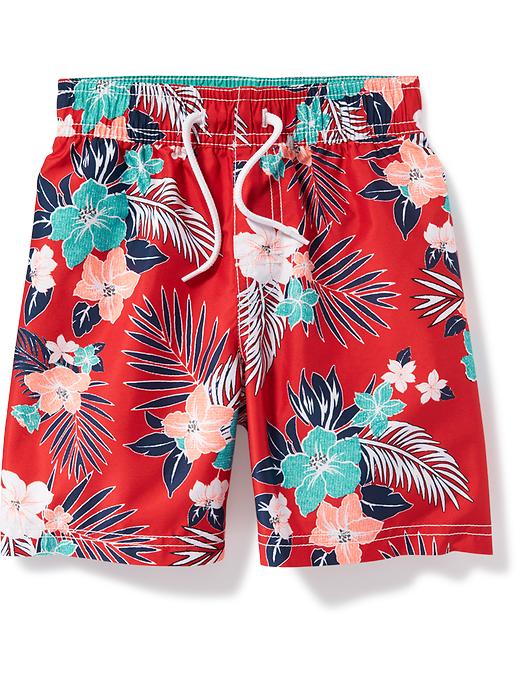 Hibiscus-Print Swim Trunks for Toddler | Old Navy