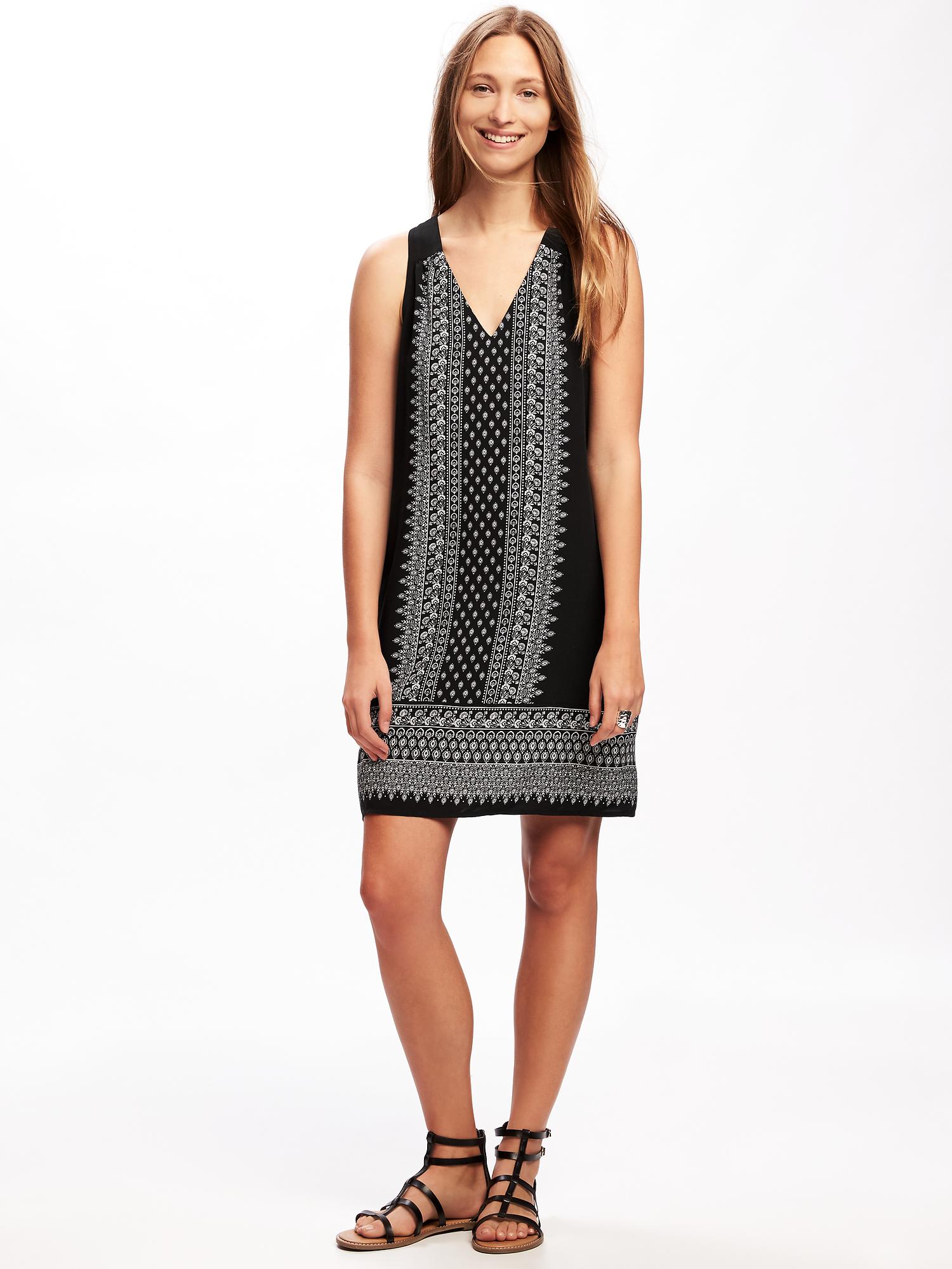 Old navy v hot sale neck shift dress