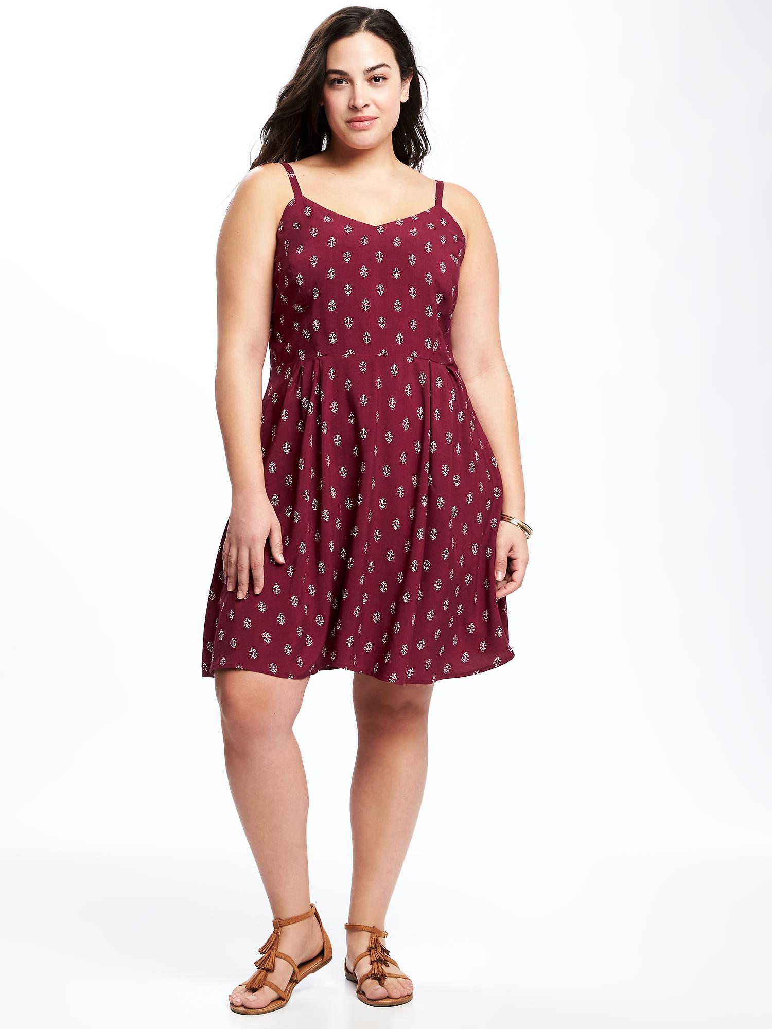 Fit & Flare Plus-Size Cami Dress | Old Navy