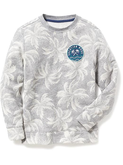 View large product image 1 of 1. Printed Fleece Sweatshirt for Boys