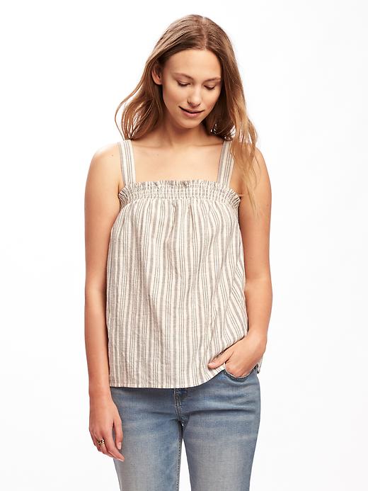 Image number 1 showing, Smocked Swing Top for Women