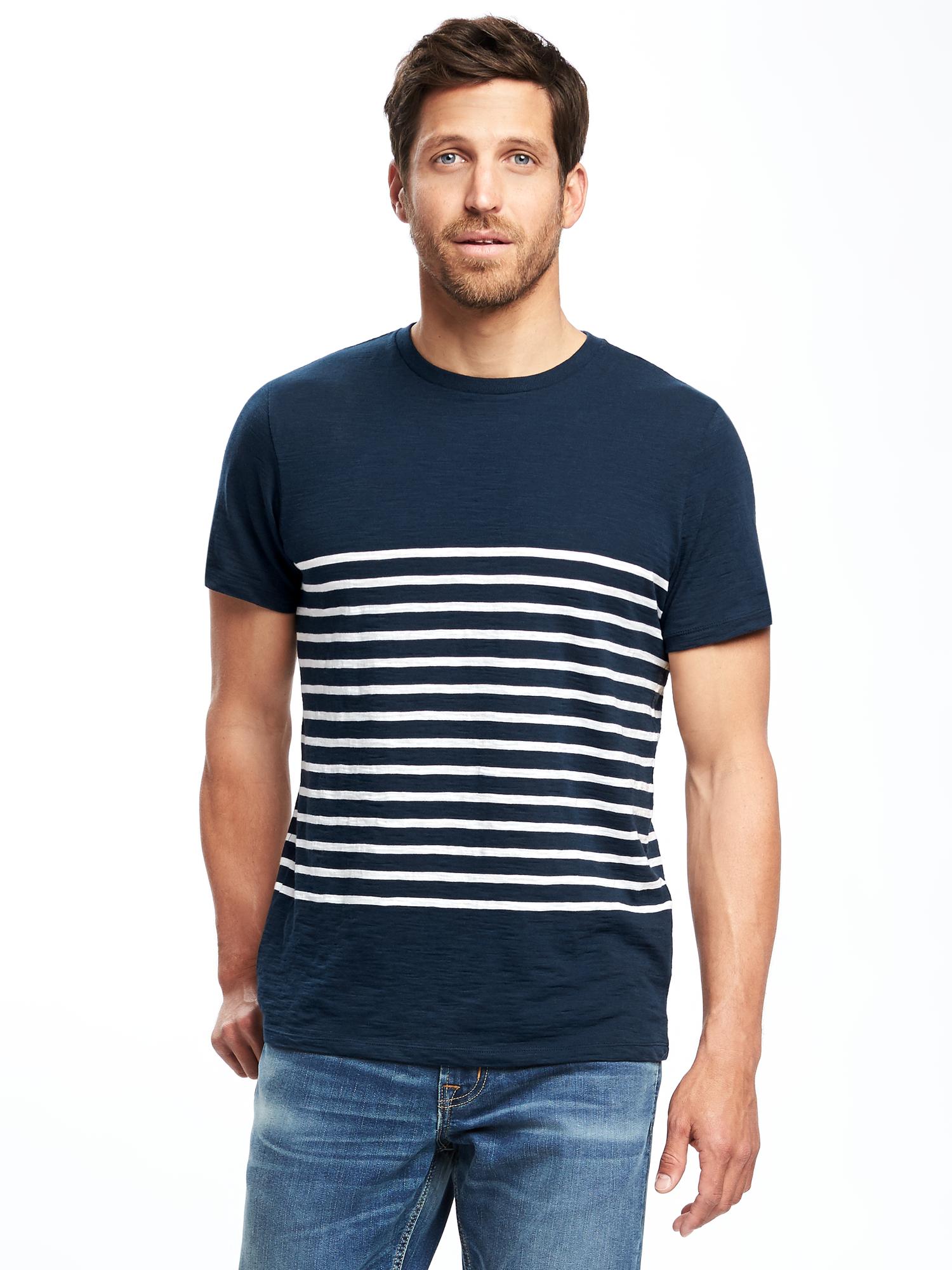 Striped SlubKnit Tee for Men Old Navy
