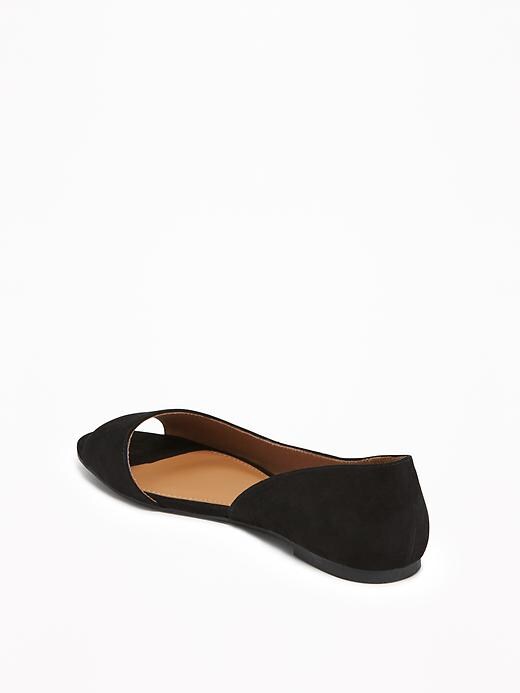 Image number 4 showing, Peep-Toe D'Orsay Flats for Women