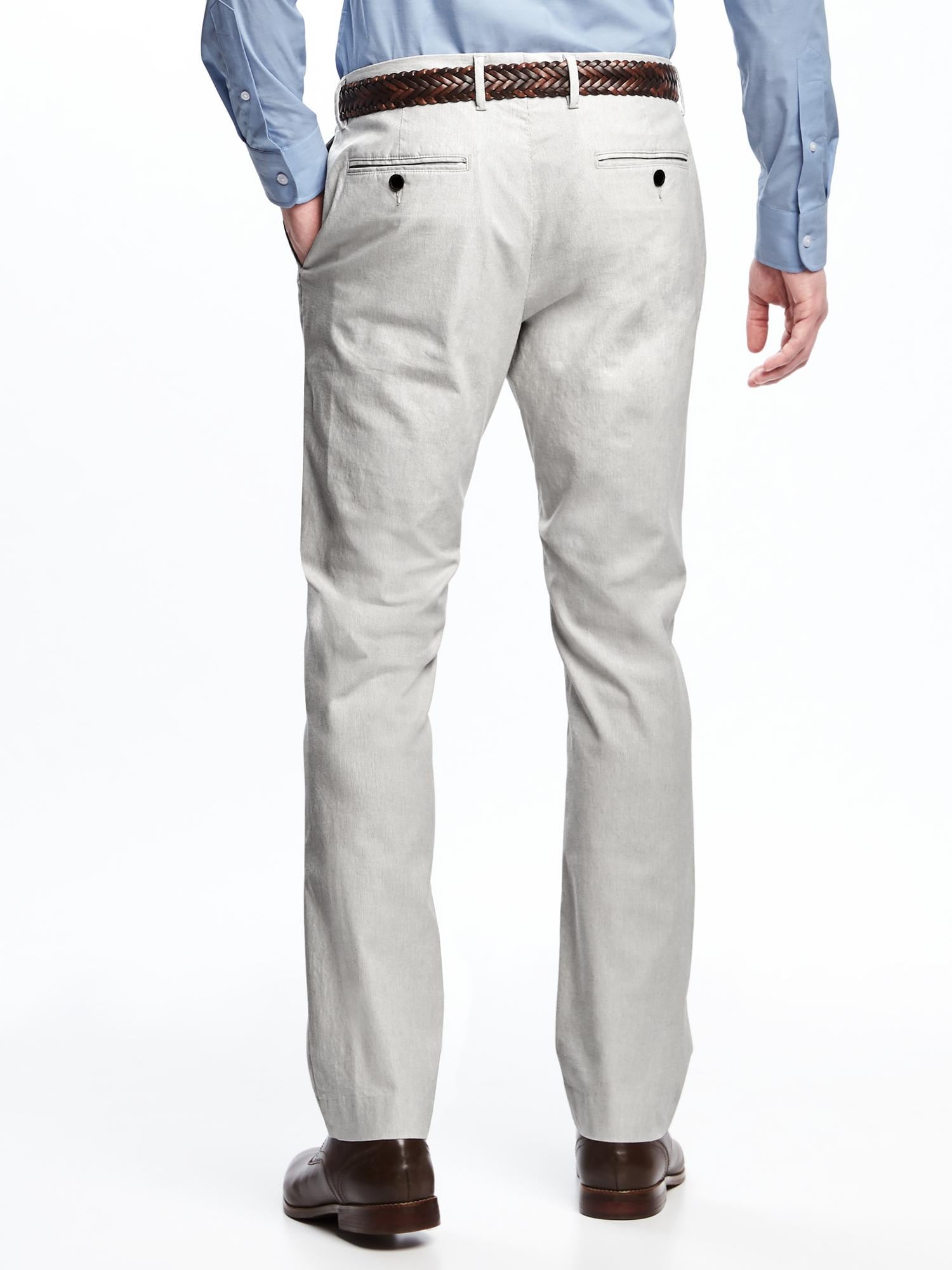 Slim Signature BuiltIn Flex Dress Pants for Men Old Navy