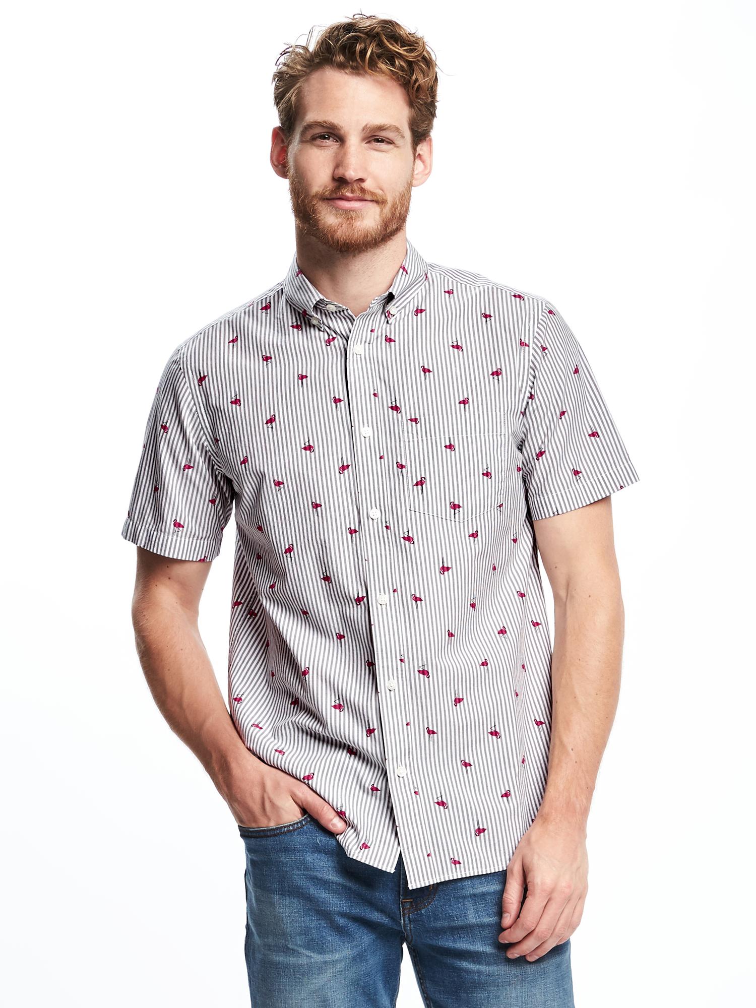 Slim-Fit Classic Striped Shirt For Men | Old Navy