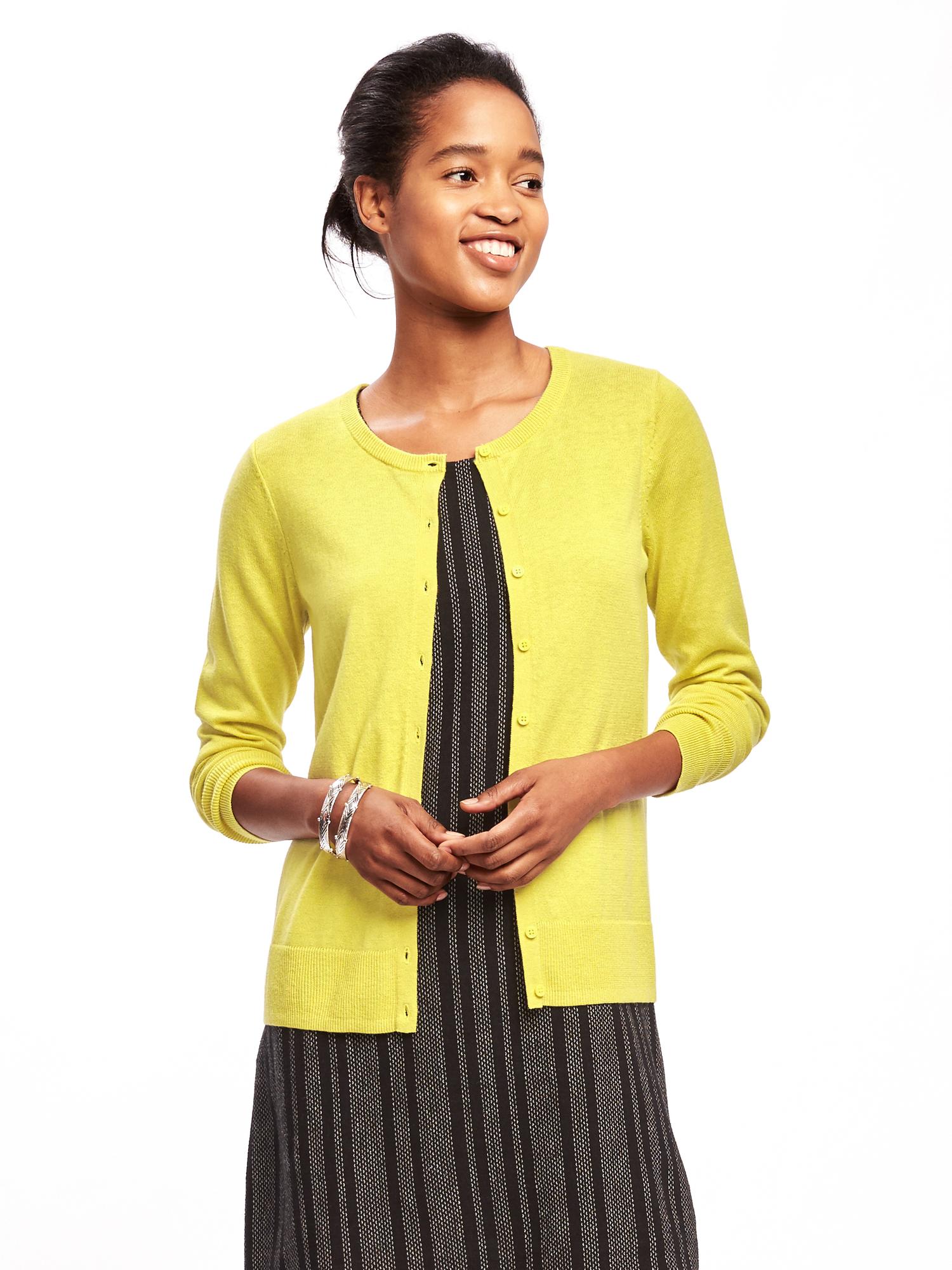 Classic Crew-Neck Cardi for Women | Old Navy