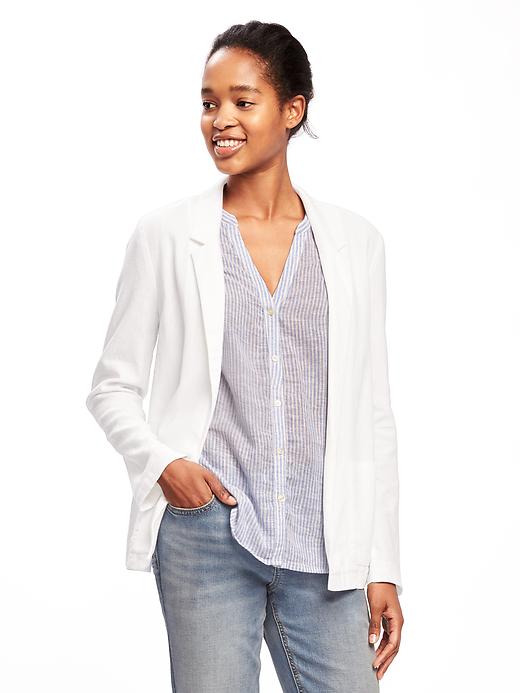 Linen-Blend Blazer for Women | Old Navy