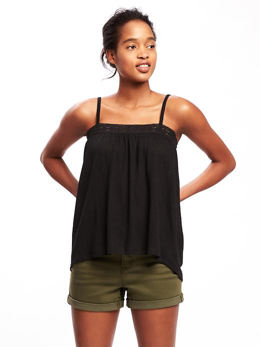 Shirred Cami Swing Top for Women Old Navy