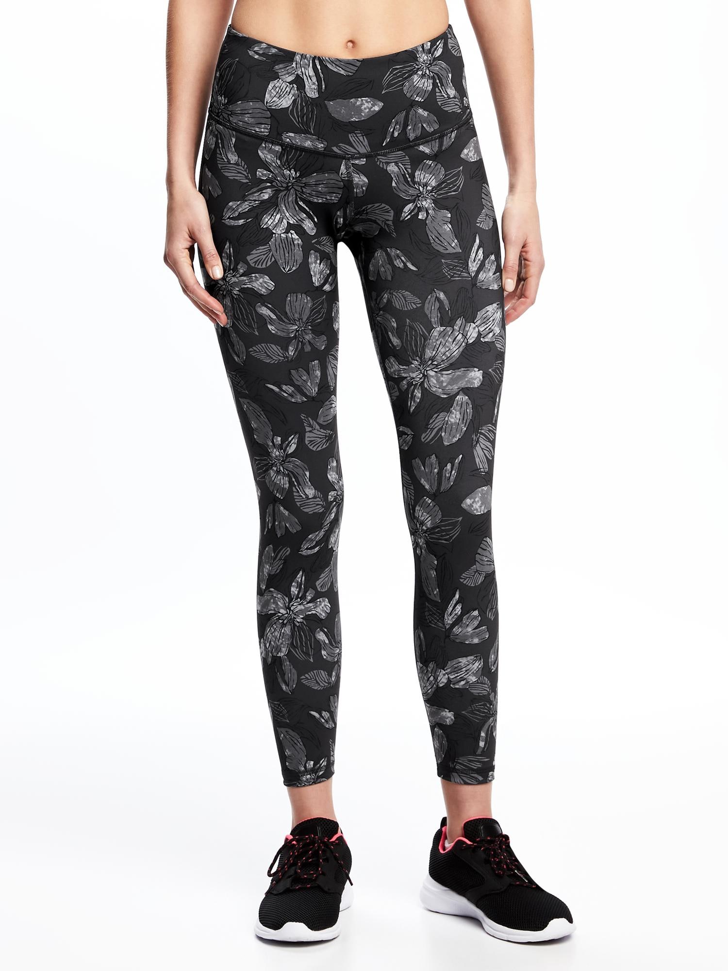 Fabletics Mid Rise Printed Powerhold Leggings in Black Crackle Print Small  - $24 - From Whitney