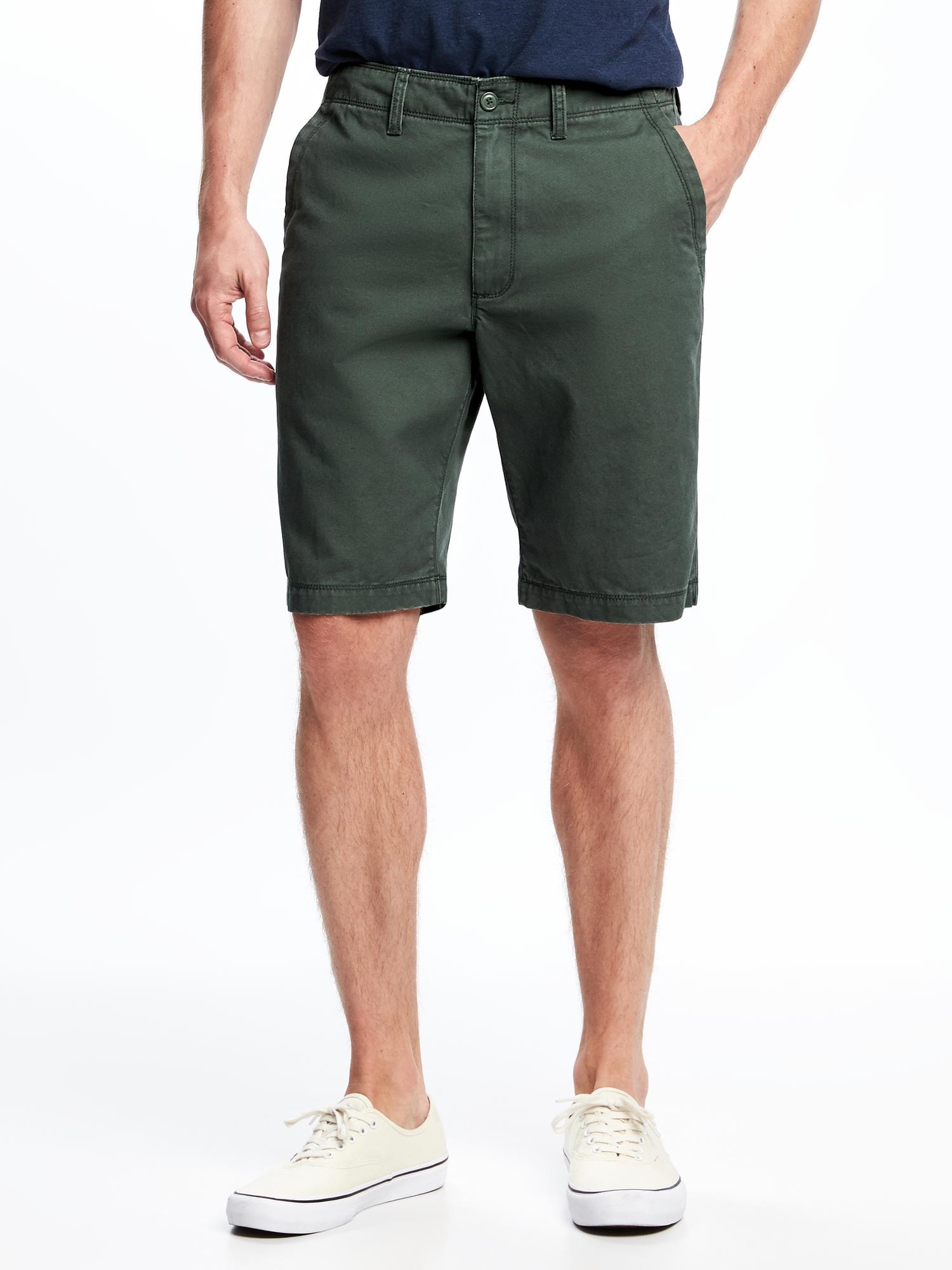 Broken-In Khaki Shorts for Men (10