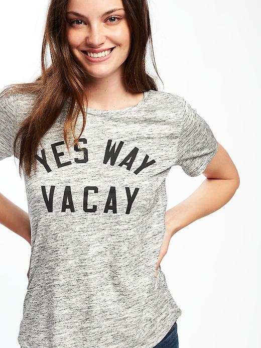 Relaxed Graphic Curved-Hem Tee for Women | Old Navy