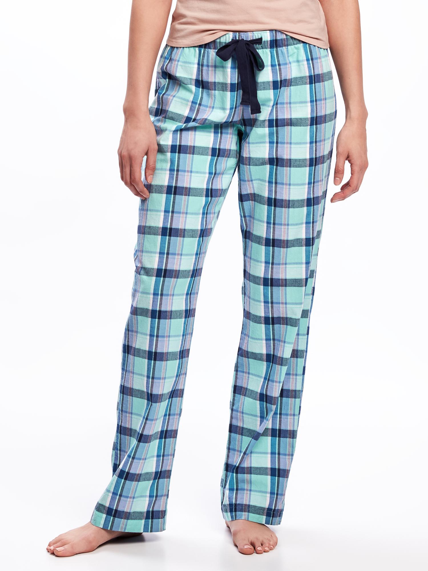 Patterned Poplin Sleep Pants for Women Old Navy