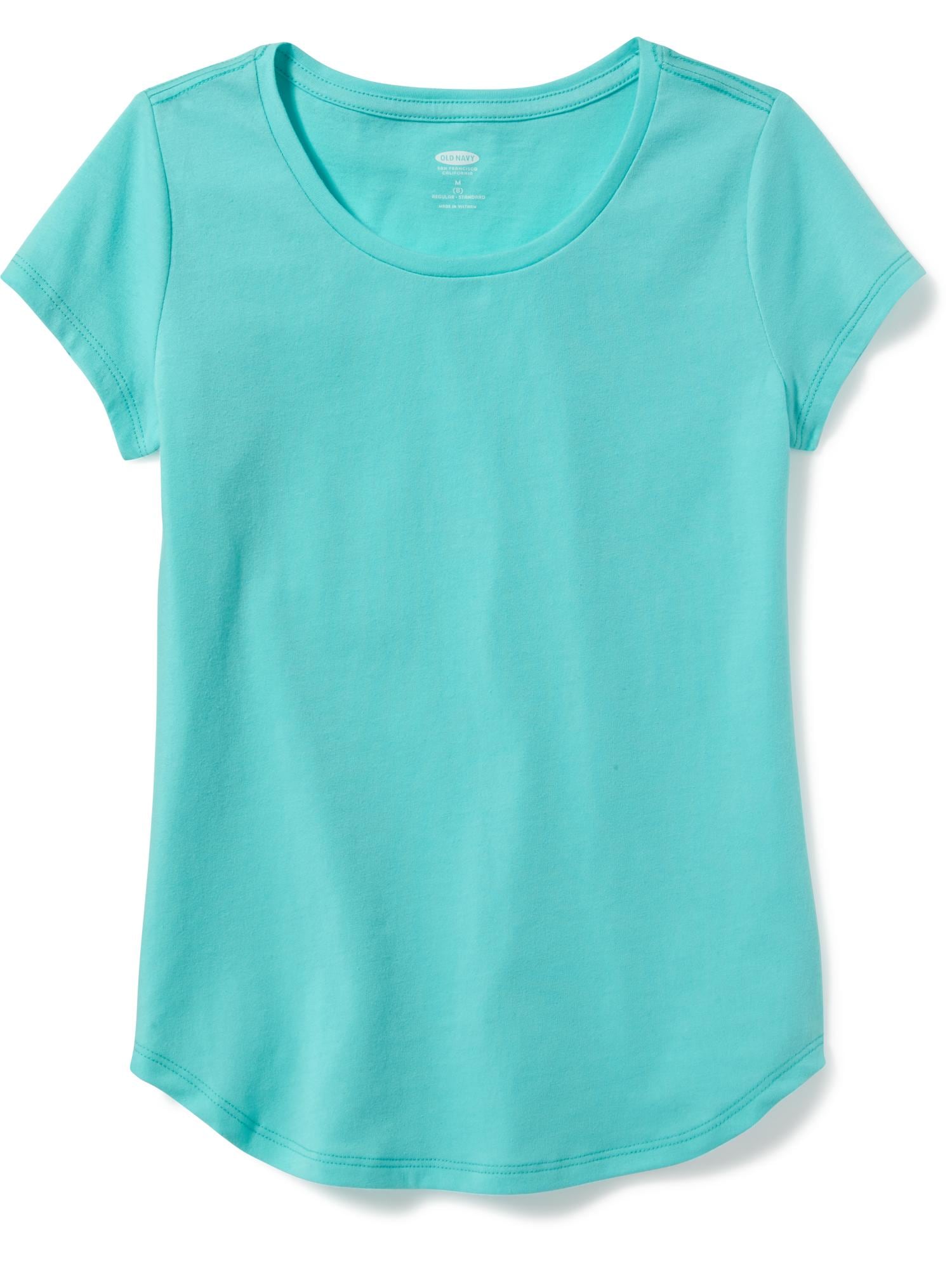 Fitted Scoop-Neck Tee for Girls | Old Navy