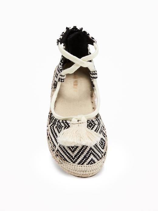 View large product image 2 of 4. Tassel-Lace Espadrilles for Toddler