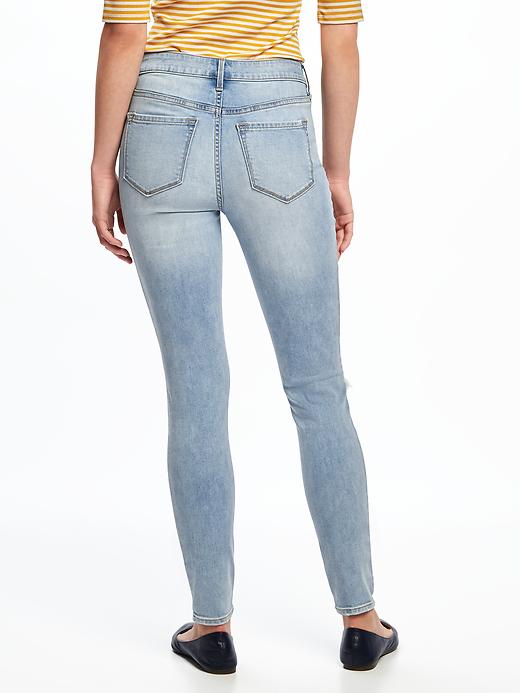 View large product image 2 of 3. Mid-Rise Rockstar Distressed Jeans for Women