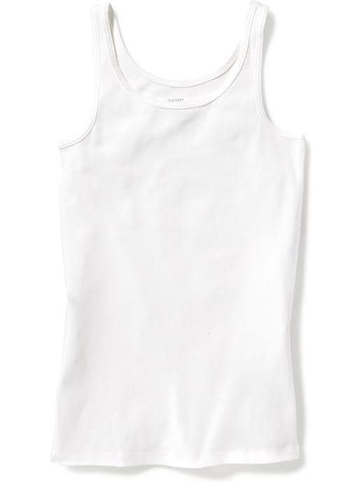 View large product image 1 of 2. Fitted Jersey Tank for Girls