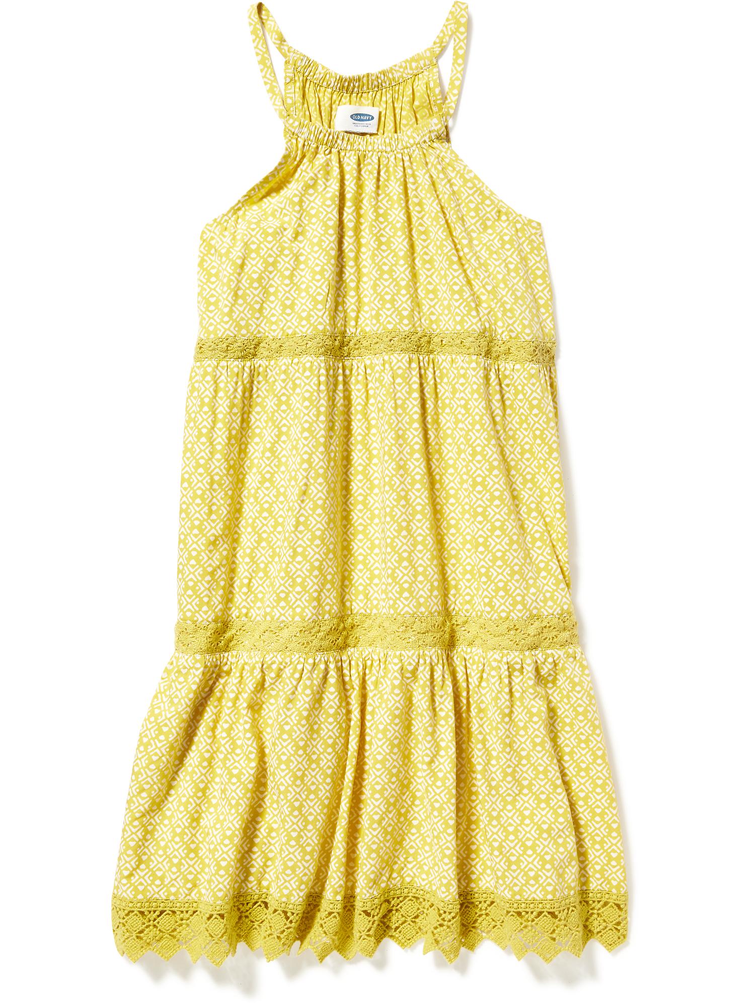 Suspended-Neck Tiered Sundress for Girls | Old Navy