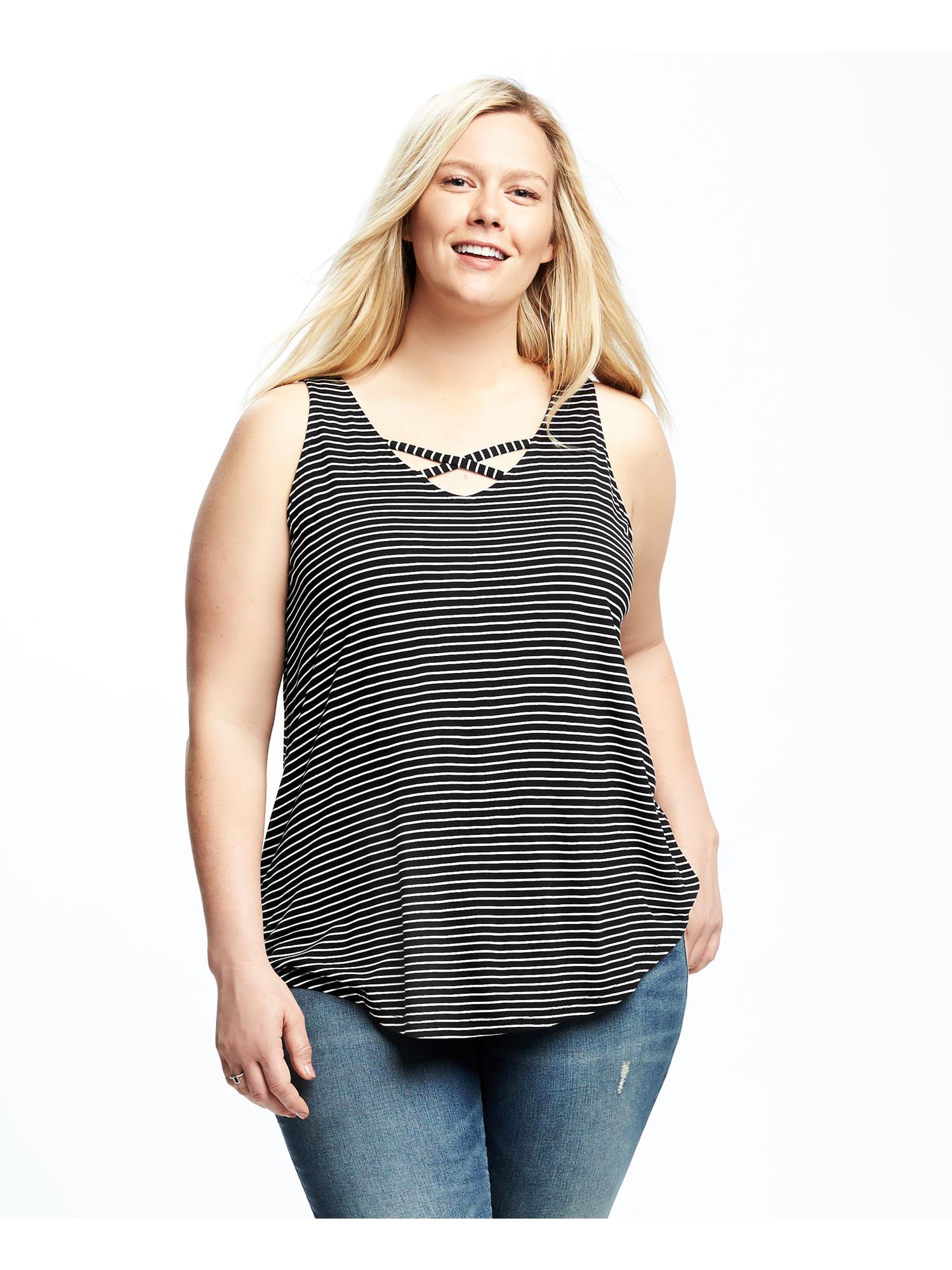 Relaxed Plus-Size Cross-Front Top | Old Navy