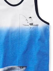 Dip-Dye Shark-Graphic Tank for Boys | Old Navy