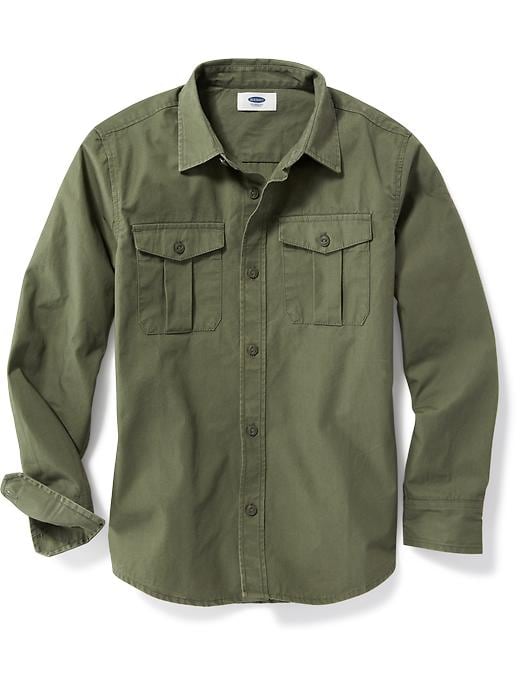 View large product image 1 of 1. Classic Double-Pocket Shirt For Boys